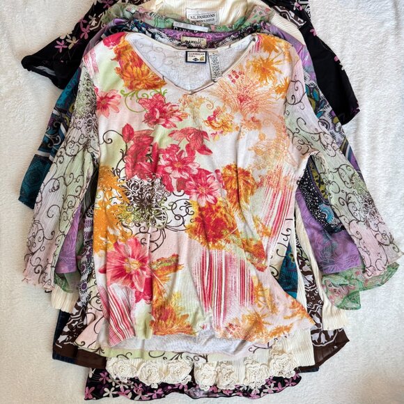 16pc Y2K WHOLESALE BUNDLE | Multi-Size BOHO Resale | VINTAGE FAIRYCORE LOT - Picture 8 of 16